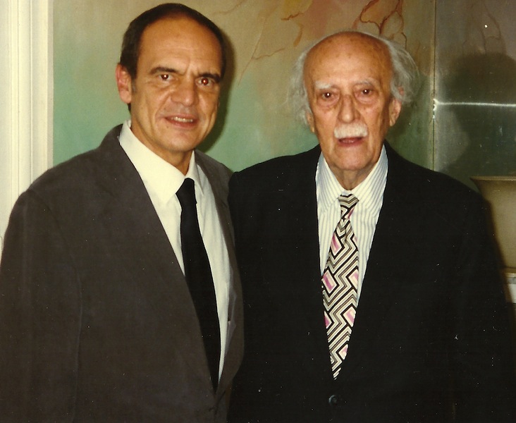 Pedro Valente e o pintor Cícero Dias, em Paris