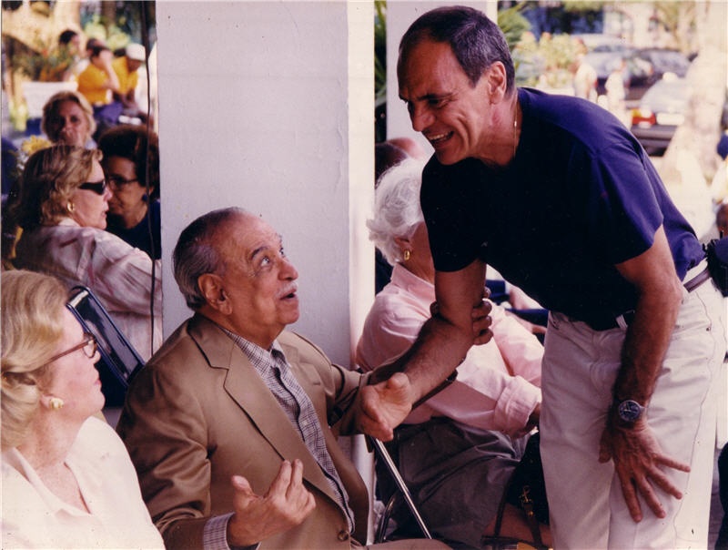 Pedro Valente com Roberto Marinho na Hípica