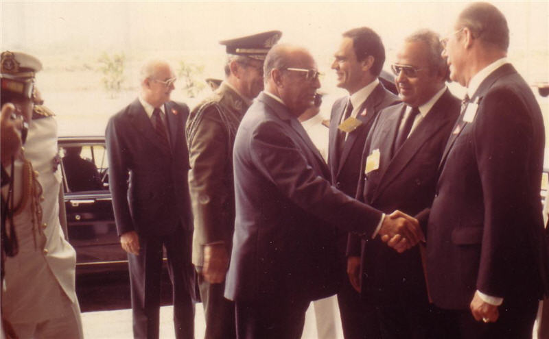 Pedro Valente e o presidente João Figueiredo