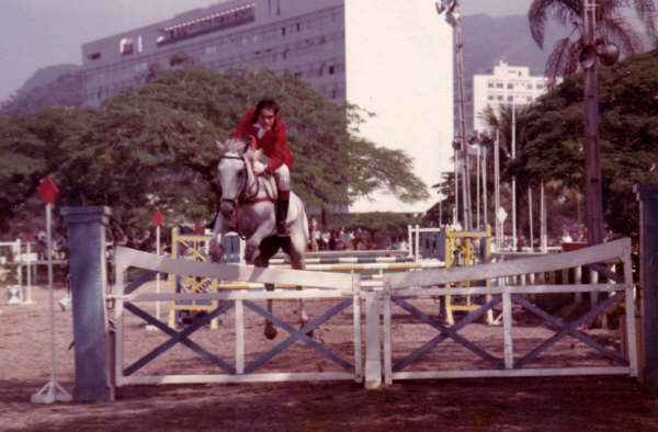 Pedro Valente em competição na Hípica, no Rio de Janeiro